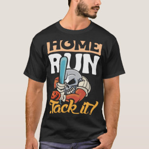 Home run jack it design baseball player and baseba T-Shirt