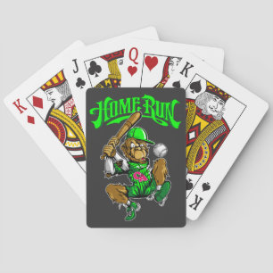 Home Run Monkey Baseball Playing Cards