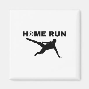 Home Run Soccer Ll Funny Sports Mashup Pun Humour Magnet