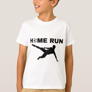 Home Run Soccer Ll Funny Sports Mashup Pun Humour T-Shirt