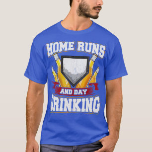 Home Runs And Day Drinking Baseball Sports T-Shirt
