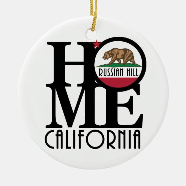 HOME Russian Hill Ceramic Tree Decoration (Front)