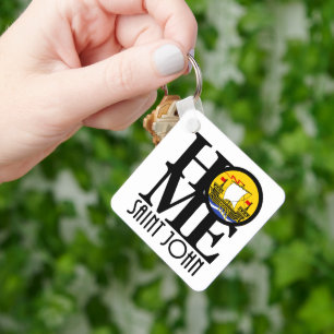 HOME Saint John New Brunswick Canada Key Ring
