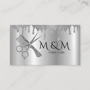 Home Salon Hairdresser Barber Haircut Hairdressing Business Card