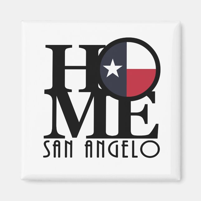 HOME San Angelo Magnet (Front)