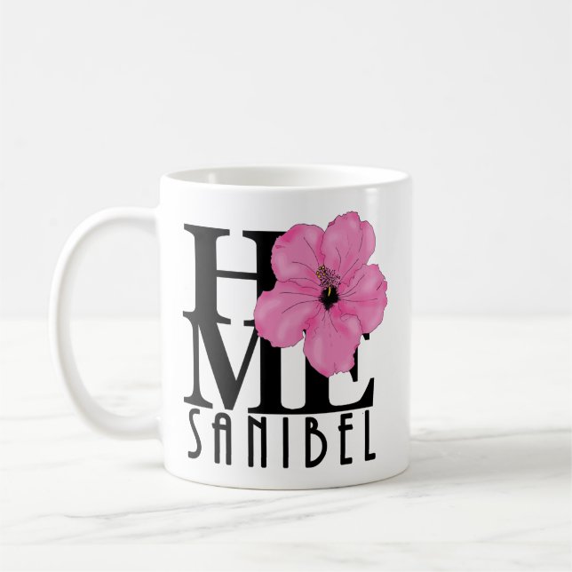 HOME Sanibel Pink 11oz Coffee Mug (Left)