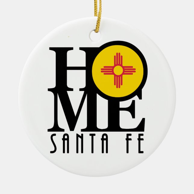 HOME Santa Fe Ceramic Tree Decoration (Front)