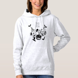 Home Scary Home Bats Pumpkin, Black Cat, Voodoo Hoodie