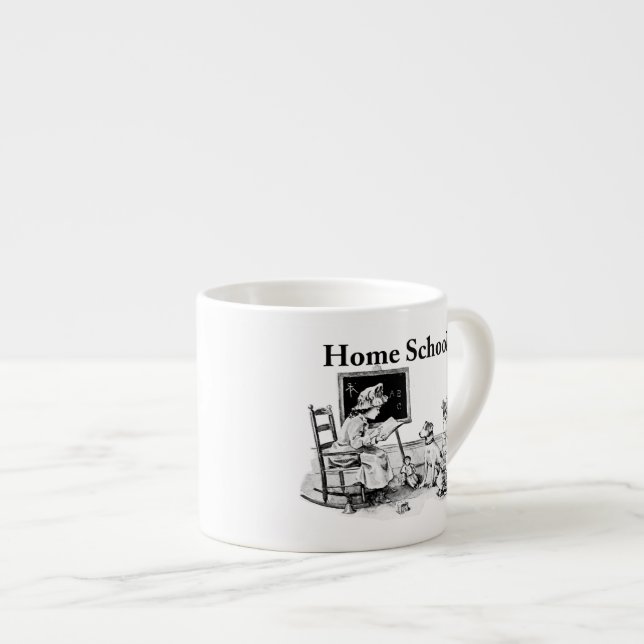 Home Schooled Clothing and Gifts Espresso Cup (Front Right)