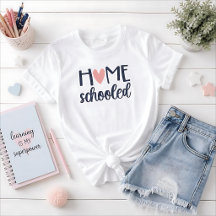 Home Schooled With Heart Navy and Pink
