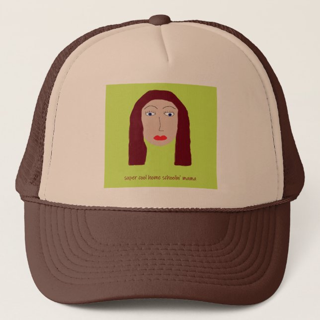 Home Schoolin Mama Tote Trucker Hat (Front)