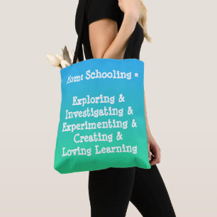 Home Schooling Words Tote Bag