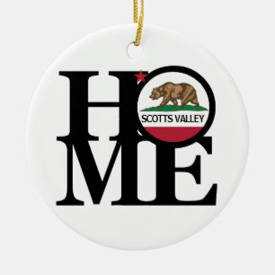 HOME Scotts Valley CA Ceramic Tree Decoration