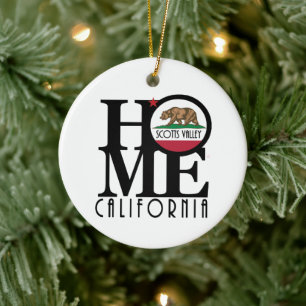 HOME Scotts Valley California Ceramic Tree Decoration