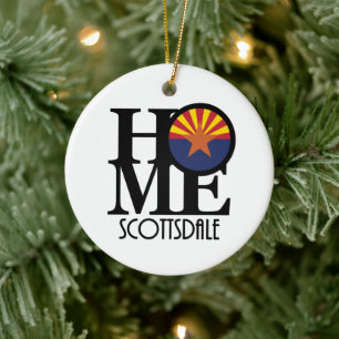 HOME Scottsdale Arizona Ceramic Tree Decoration