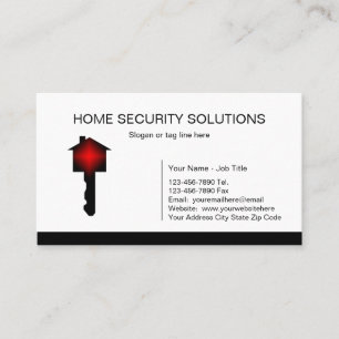 Home Security Business Cards