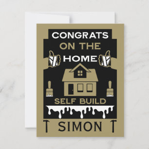 Home Self Build Congratulation Card