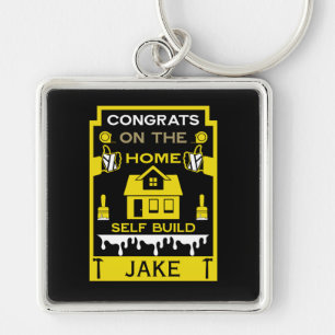Home Self Build Congratulation Key Ring