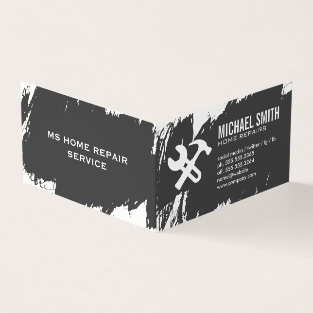 Home Services  Repair Business Card (Outside)