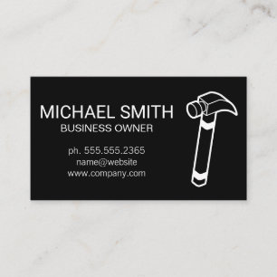 Home Services Repair   Hammer Business Card