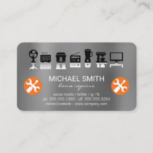 Home Services Repair Hardware Tools Appliances Business Card