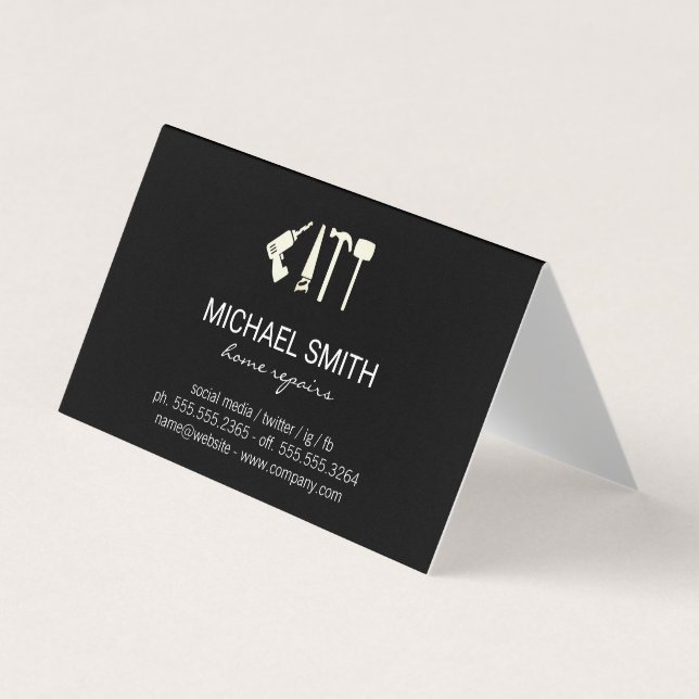 Home Services Repair | Hardware Tools | Handyman Business Card (Front)