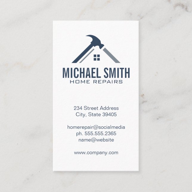 Home Services  Repair | Property Management Business Card (Front)