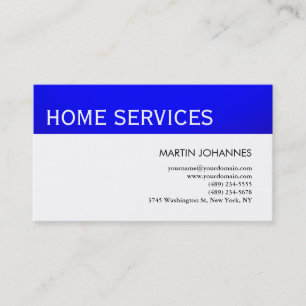 Home Services Repairs Improvements Business Card