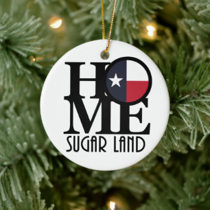 HOME Sgar Land Texas Ceramic Tree Decoration