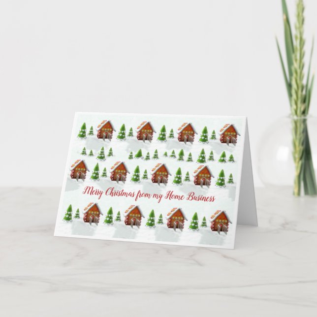 Home Small Business Christmas card - thank you (Front)