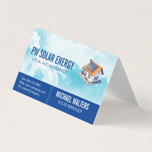 Home Solar   Clean Energy Power Business Card