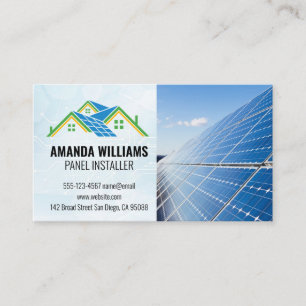 Home Solar Panels   Sun Energy Tech Business Card