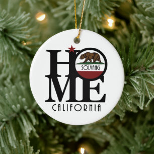 HOME Solvang California  Ceramic Tree Decoration