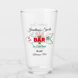 Home Sports Bar Beer Soda Tumblers Glasses