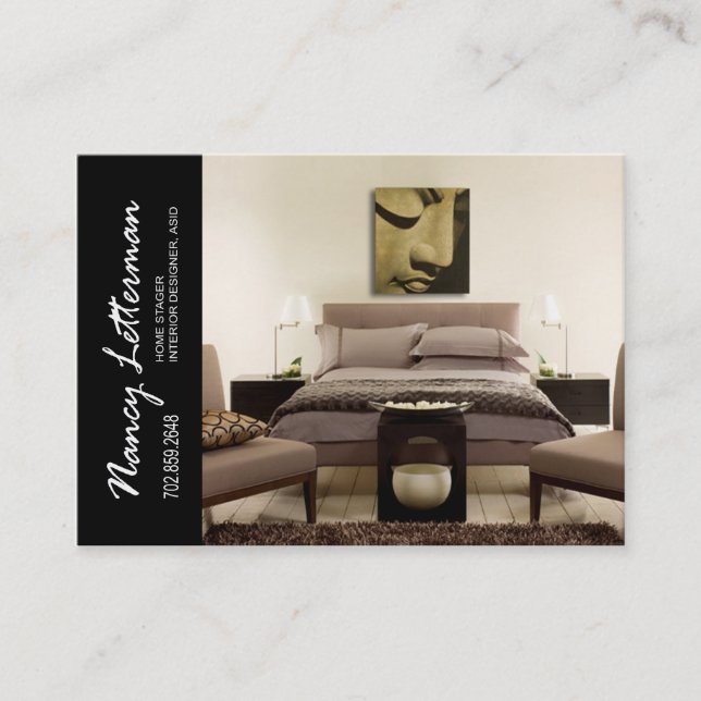 Home Stager Interior Designer Business Card (Front)