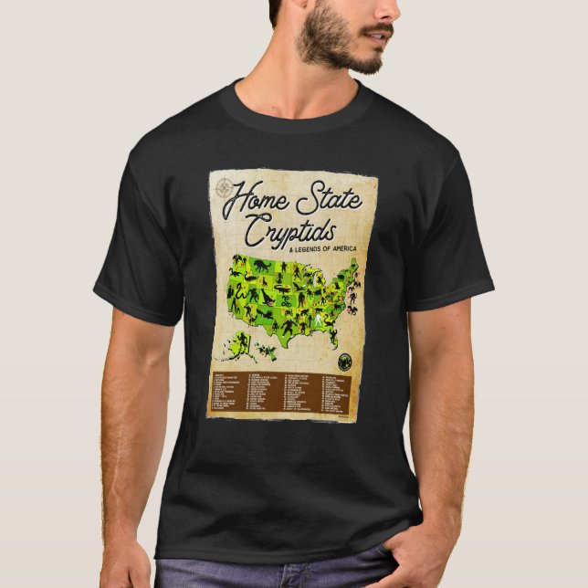 Home State Cryptids & Legends of America Cryptozoo T-Shirt (Front)
