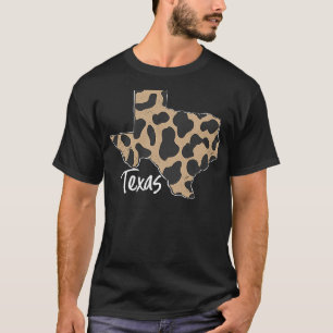 Home State of Texas Distressed Leopard Print T-Shirt