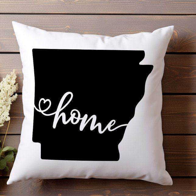 Home State Outline Heart Arkansas  Cushion (Creator Uploaded)