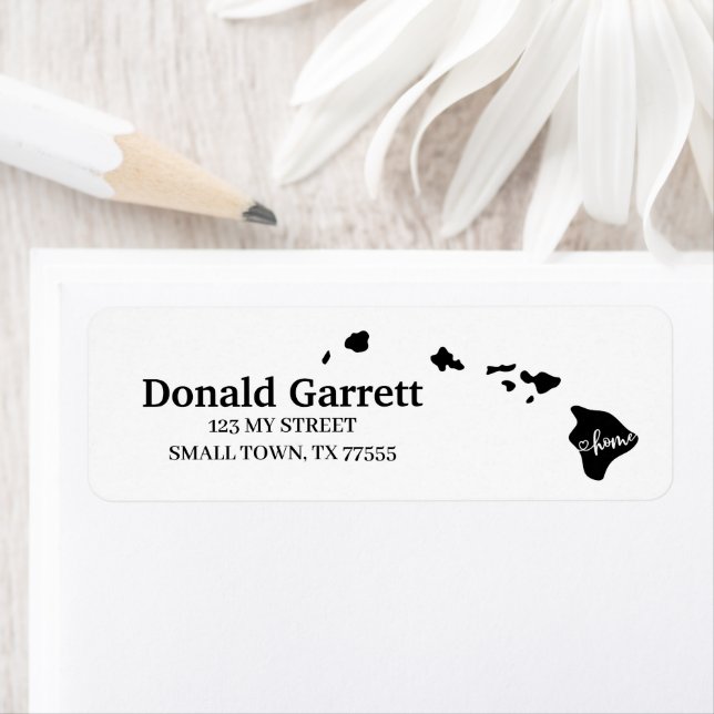 Home State Outline Heart Hawaii Address (Insitu)