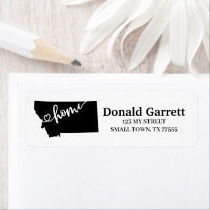 Home State Outline Heart Montana Address