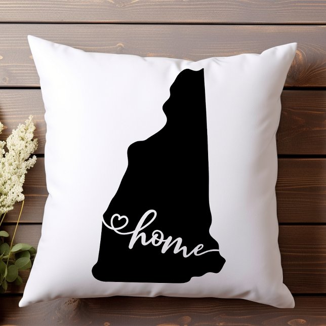 Home State Outline Heart New Hampshire Cushion (Creator Uploaded)