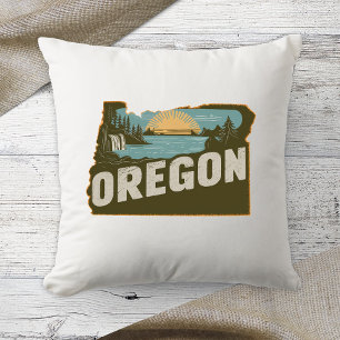 Home State Retro Colour Oregon Cushion
