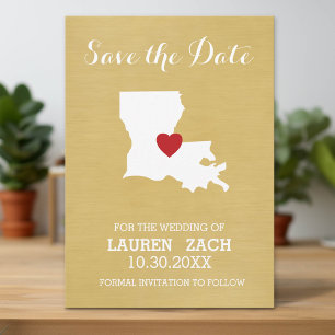 Home State Wedding Save the Date Texas