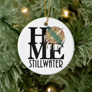 HOME Stillwater Oklahoma Ceramic Tree Decoration