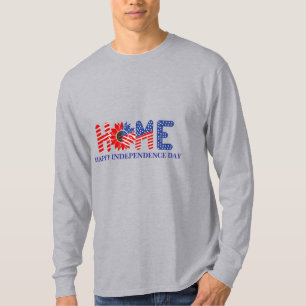 Home Sunflower Flag Patriotic Custom Men's T-Shirt