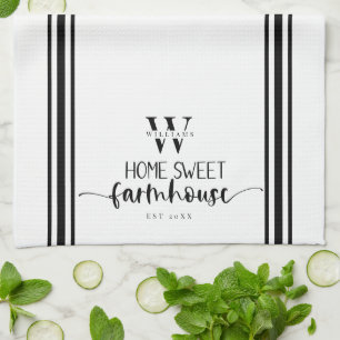 Home Sweet Farmhouse Modern Country Elegance Tea Towel