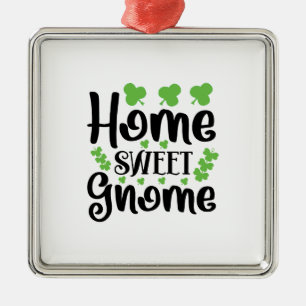 Home Sweet Gnome Metal Tree Decoration