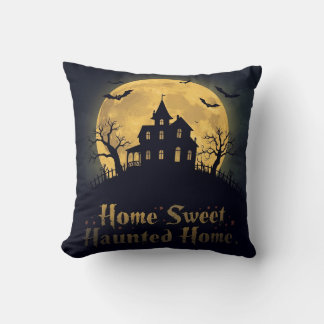Home Sweet Haunted Home Halloween Cushion