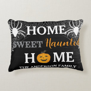 Home Sweet Haunted Home Personalised  Decorative Cushion