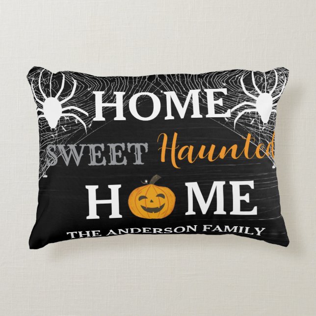 Home Sweet Haunted Home Personalised  Decorative Cushion (Front)
